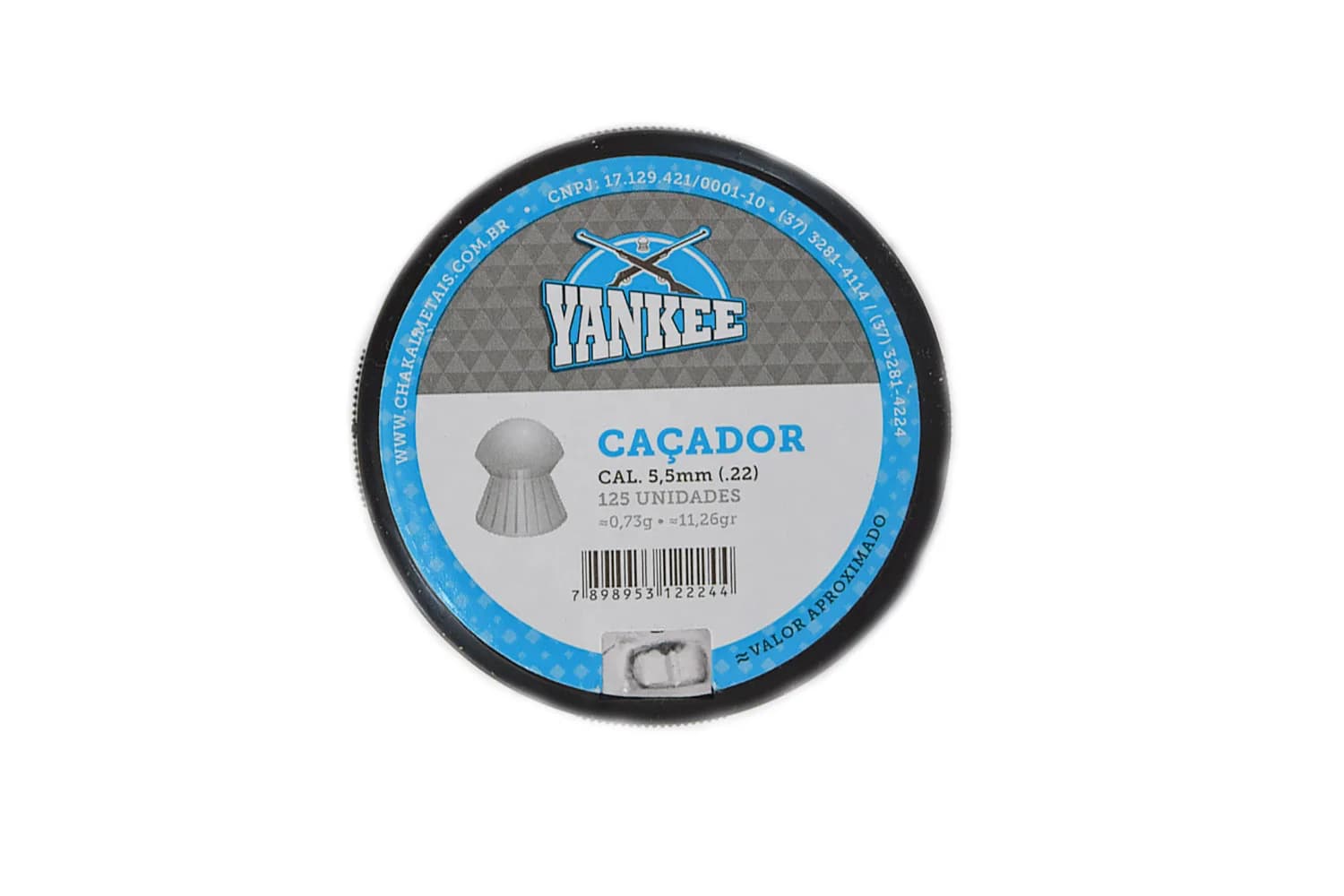 CHUMBINHO YANKEE CAÇADOR 5.5MM 125 UNID