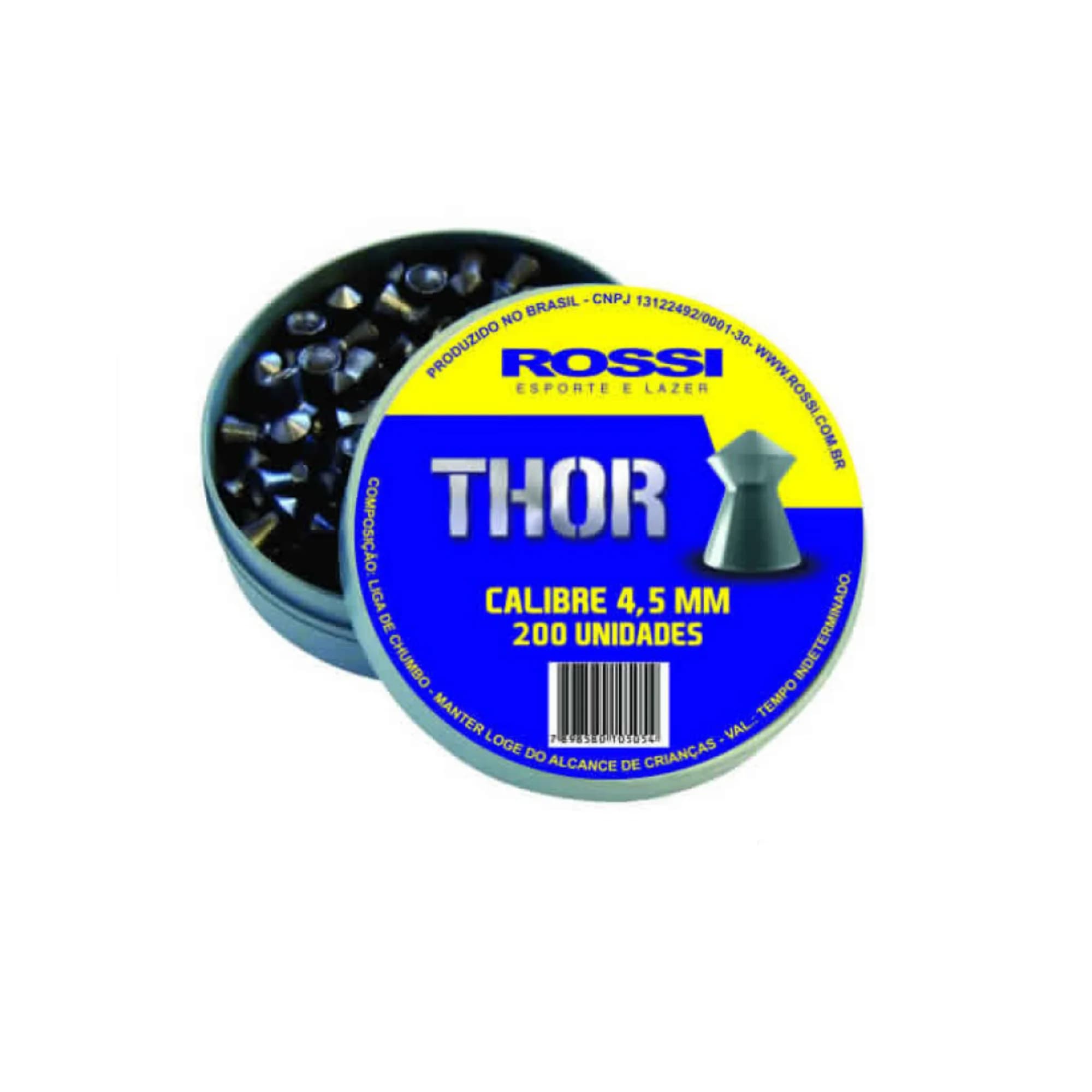 Chumbinho Rossi Thor 4 5MM Lata C 200 UN