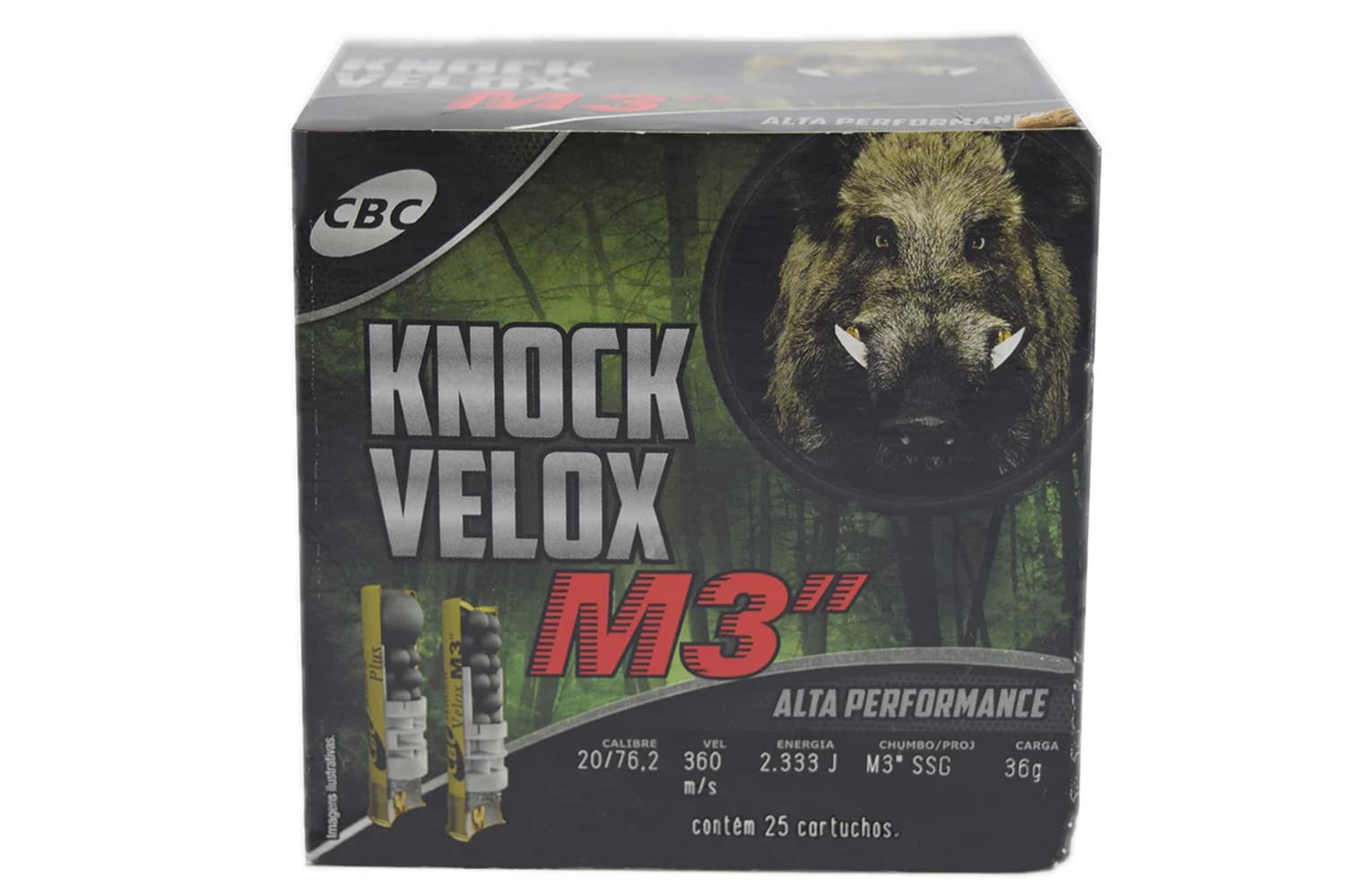 MUNIÇÃO KNOCK VELOX  M3'' SSG 36G