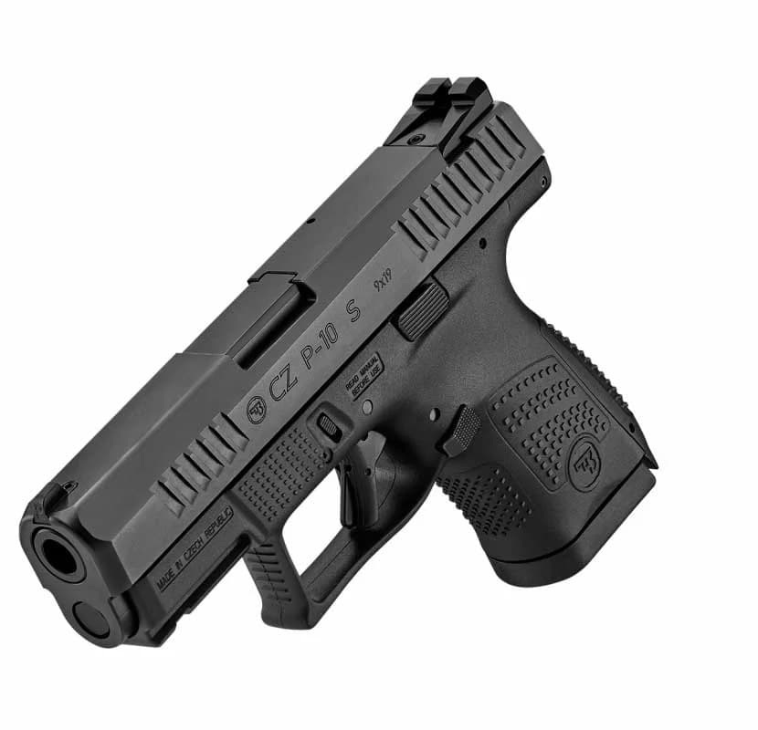 PISTOLA CESKA ZBROJOVKA CZ P-10S OXIDADA - 12 TIROS CANO 3.5 CAL.9MM