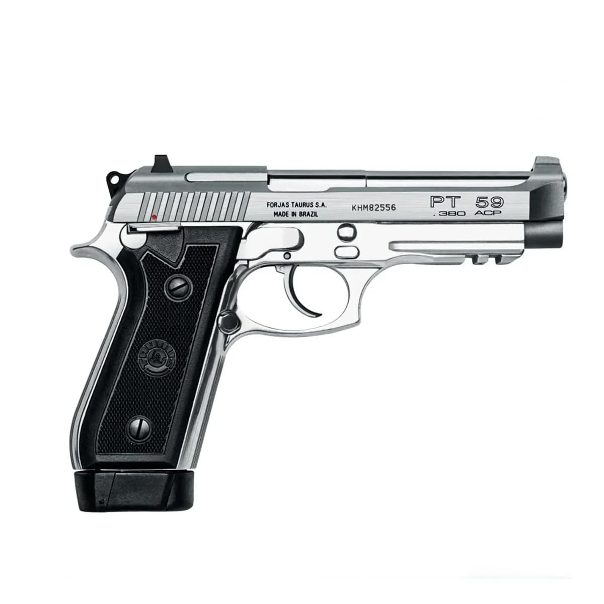 PISTOLA TAURUS PT59S CAL .380 AUTO 19+1 C ZARELHO - INOX