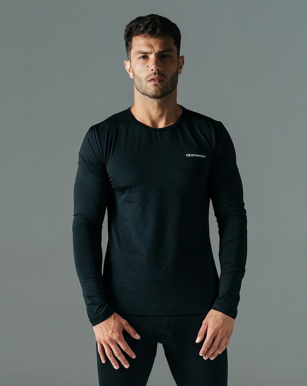 Blusa Segunda Pele Lithium Thermo Masculina - Preta