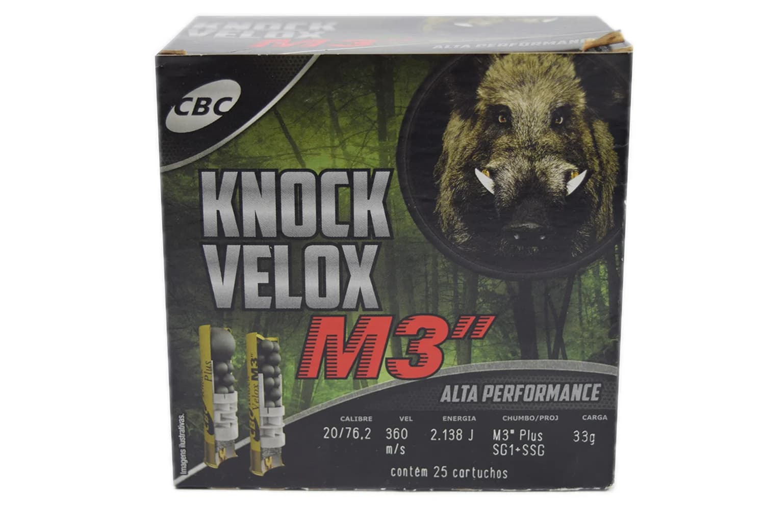 MUNIÇÃO KNOCK VELOX 33G M3