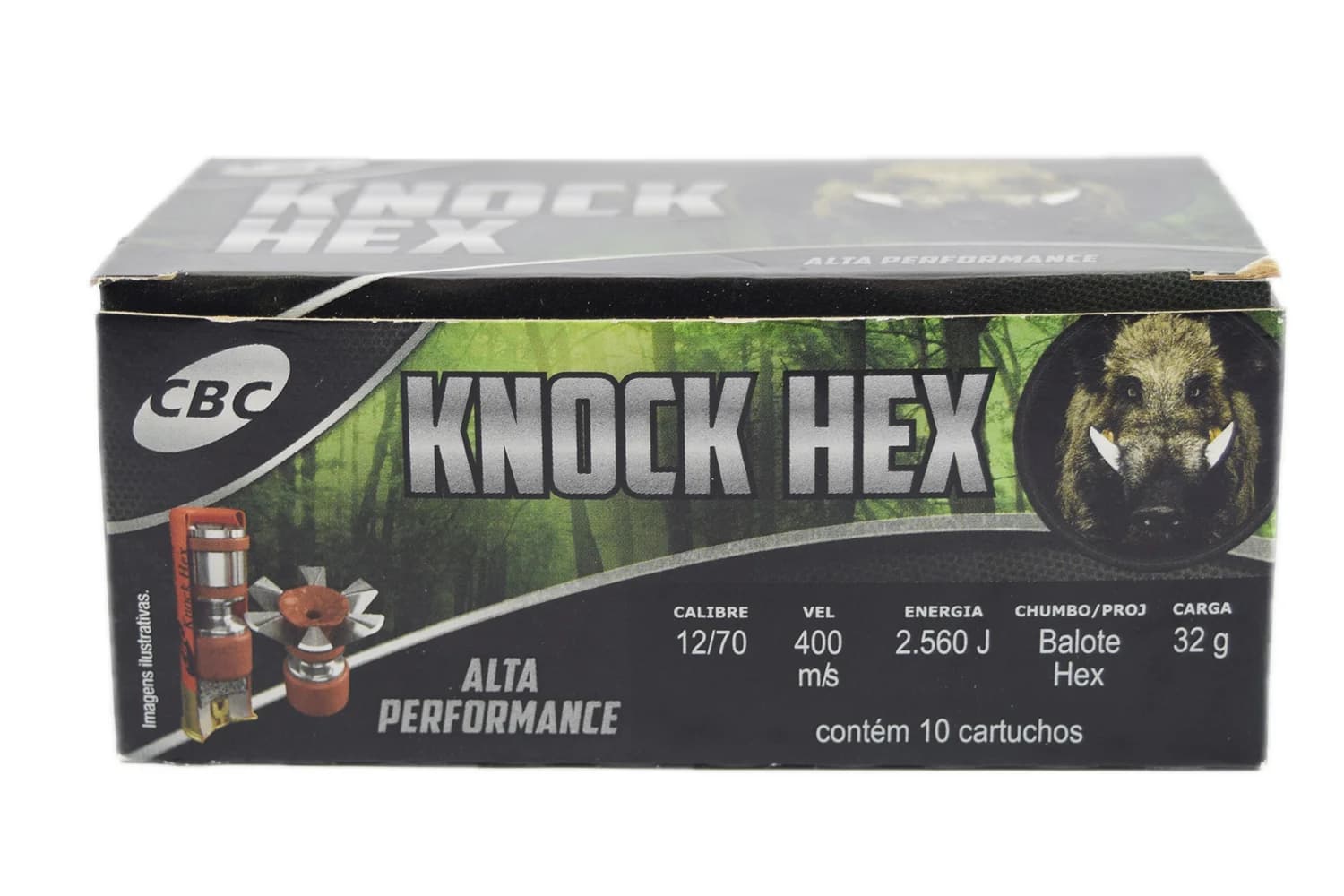 MUNIÇÃO KNOCK BALOTE HEX 32G