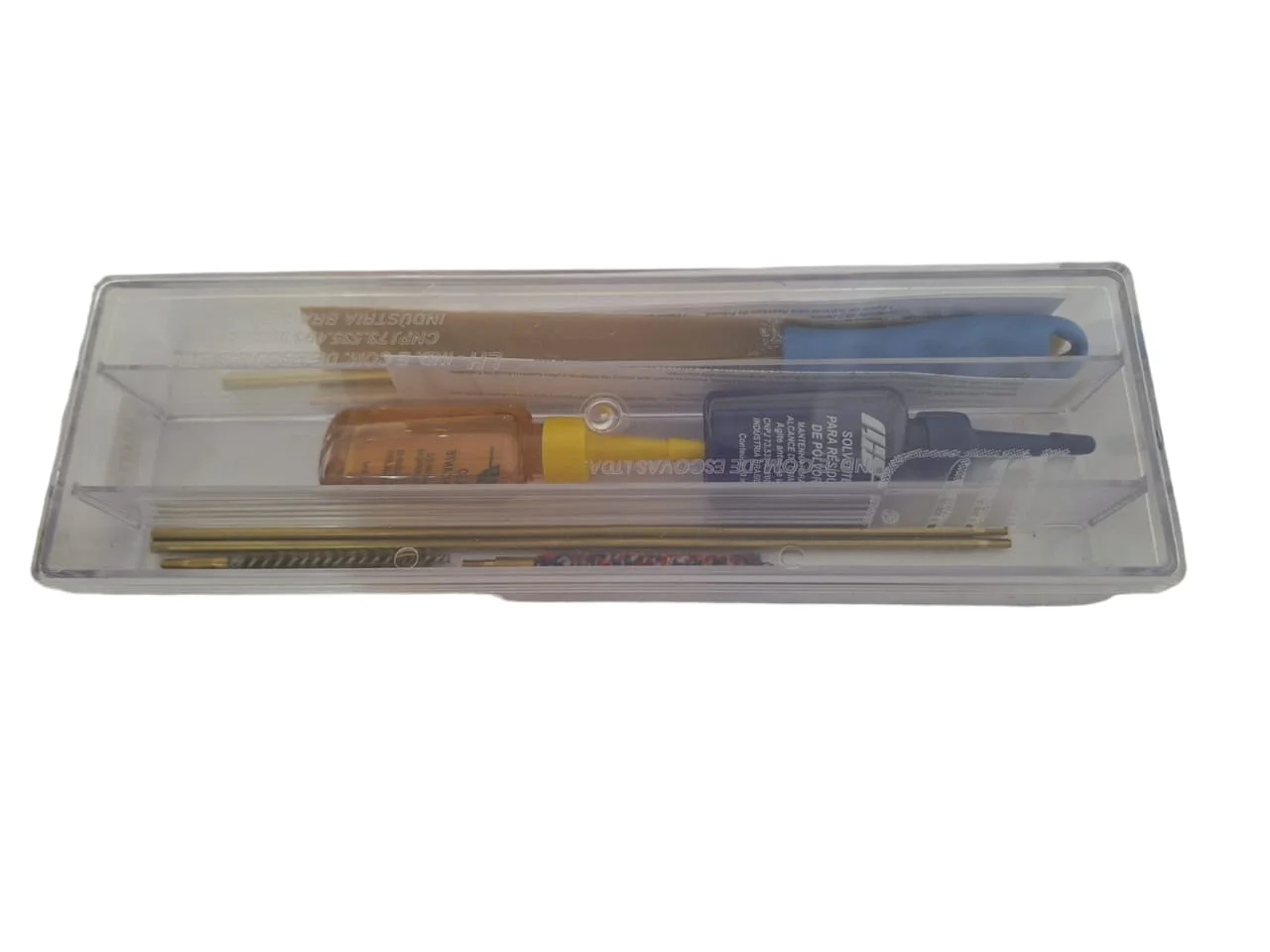 KIT DE LIMPEZA LH ARMAS CURTAS CALIBRE 38/380 COM ÓLEO E SOLVENTE — foto 2