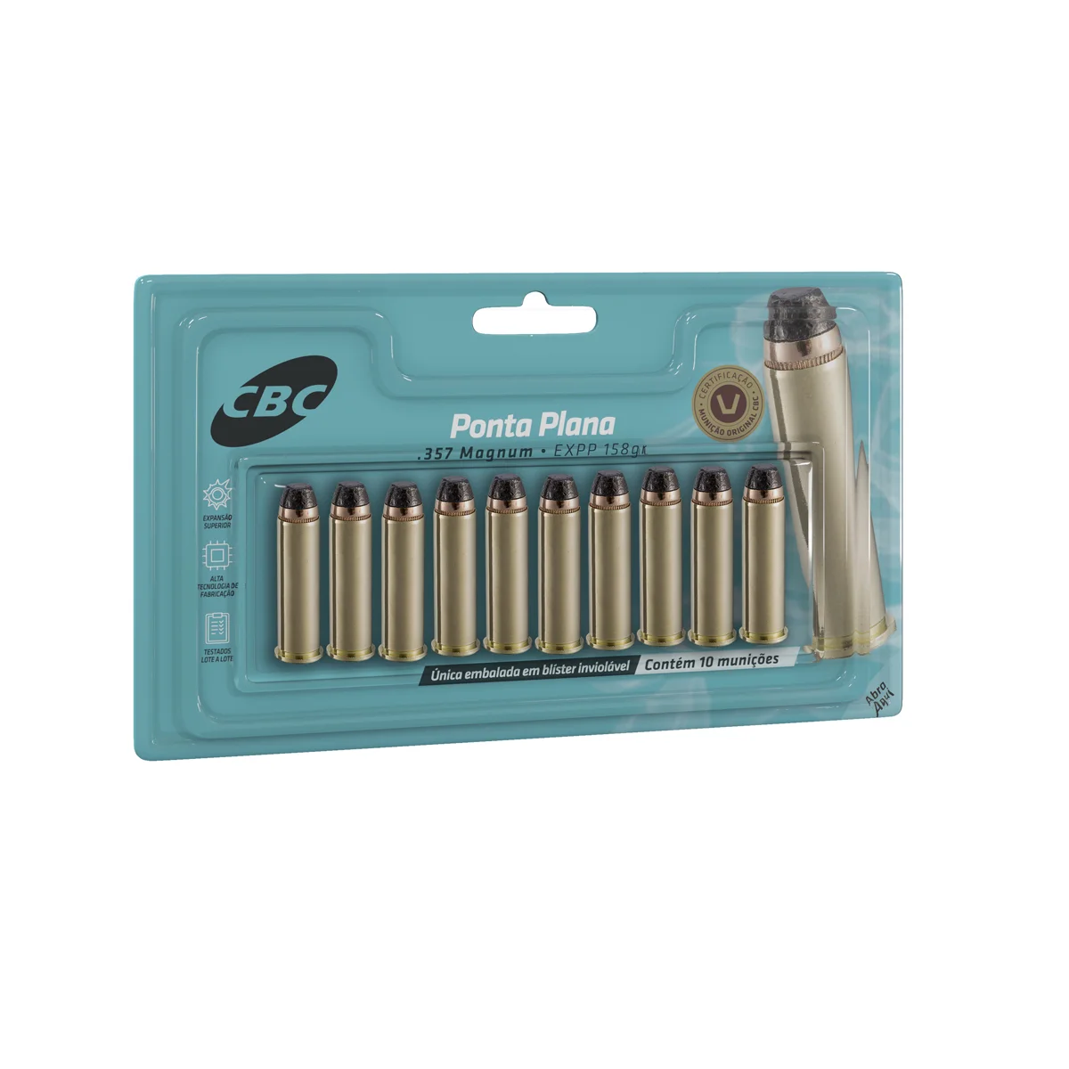 Munição CBC .357 Mag EXPP 158gr — foto 2