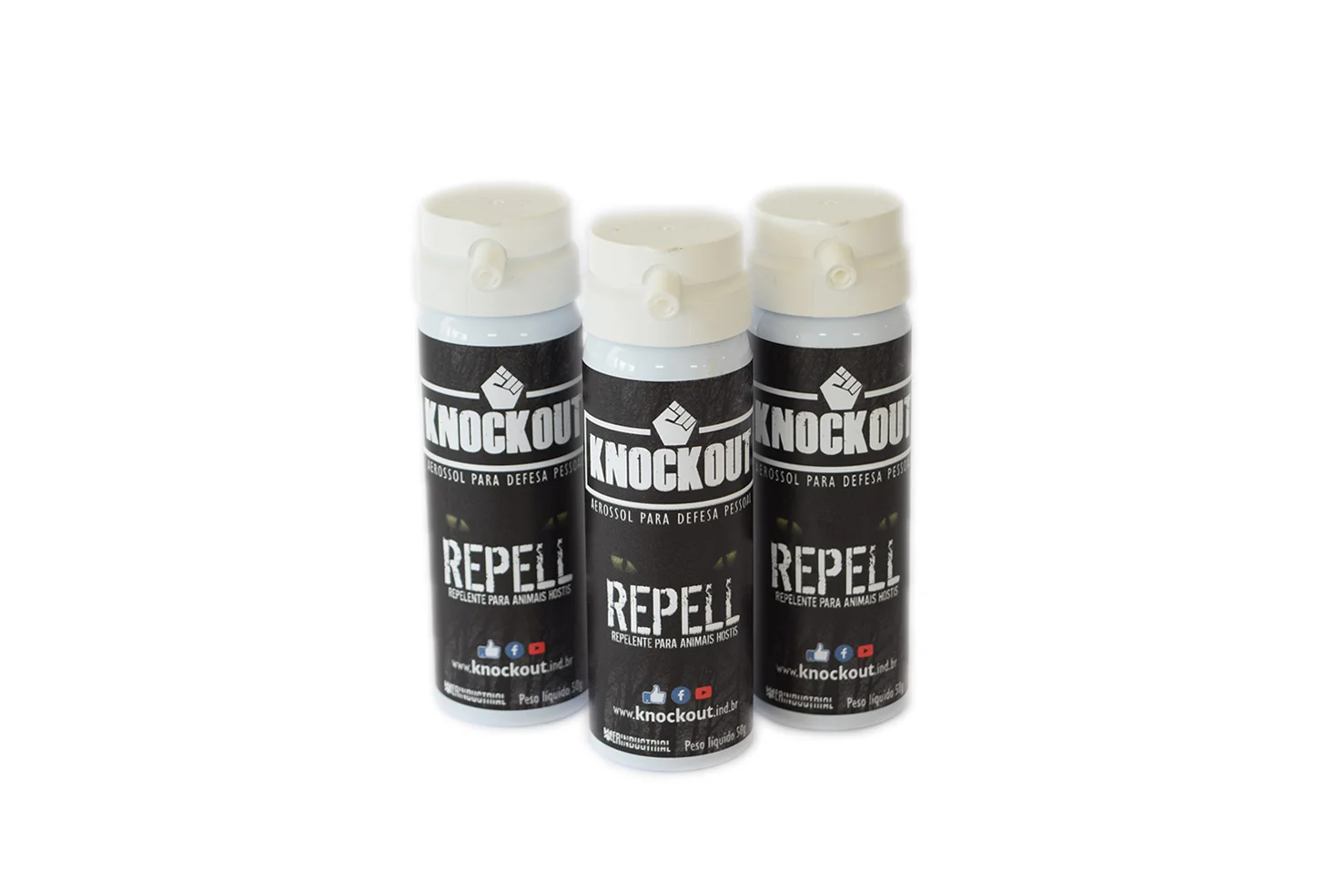 SPRAY PARA DEFESA PESSOAL KNOCKOUT REPELL 50G — foto 2