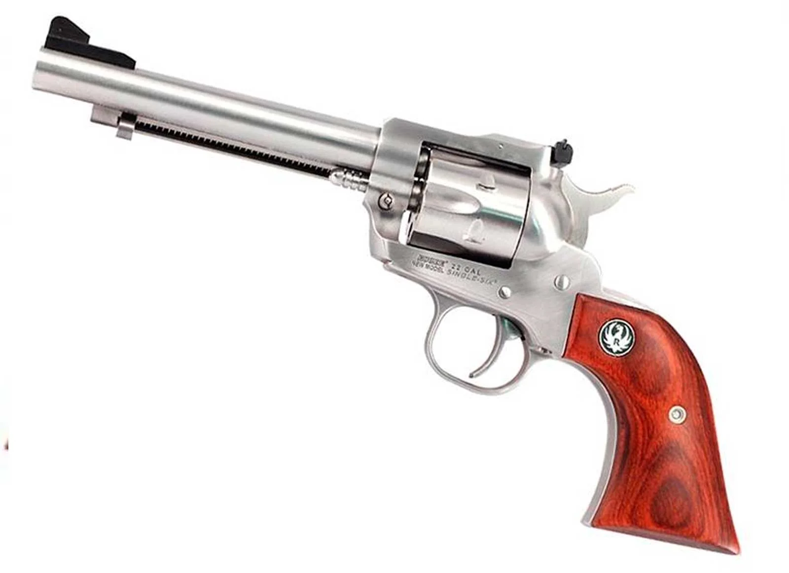 REVÓLVER RUGER NEW MODEL SINGLE-SIX CONVERTIBLE 0625 INOX - CANO 5.50 CAL. 22LR 22WMR — foto 3