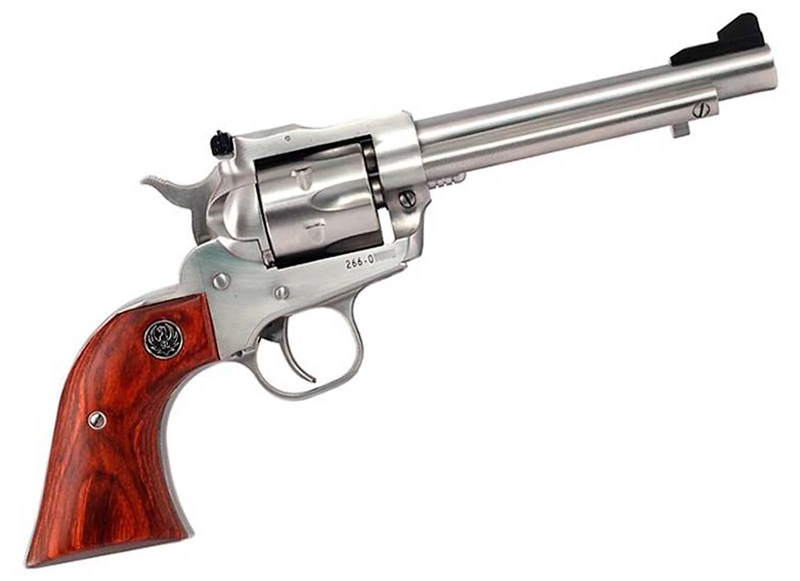 REVÓLVER RUGER NEW MODEL SINGLE-SIX CONVERTIBLE 0625 INOX - CANO 5.50 CAL. 22LR 22WMR — foto 4