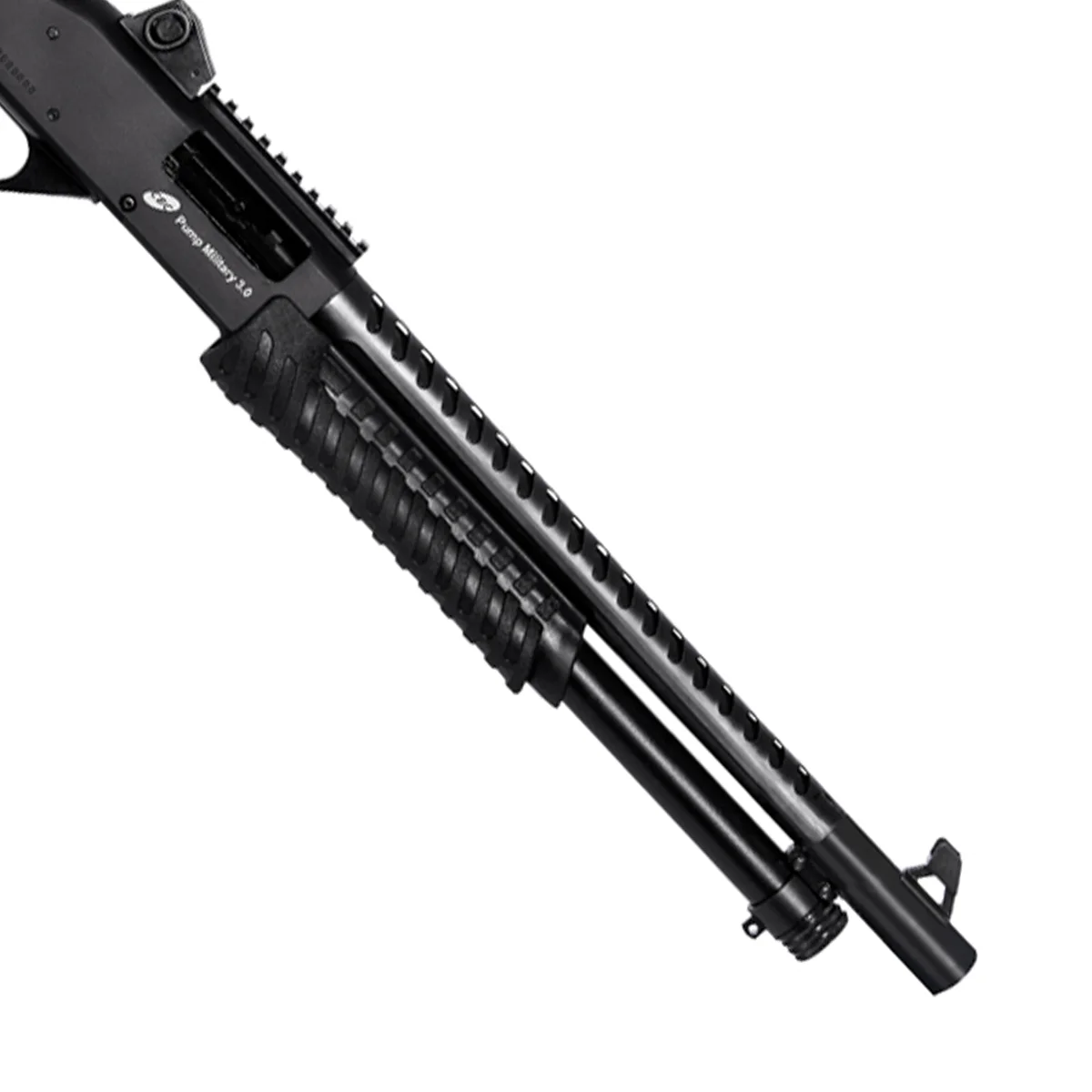 ESPINGARDA CBC PUMP MILITARY 3.0 CALIBRE 12  CORONHA RETRÁTIL CANO 16 C/ ACESSÓRIOS — foto 3