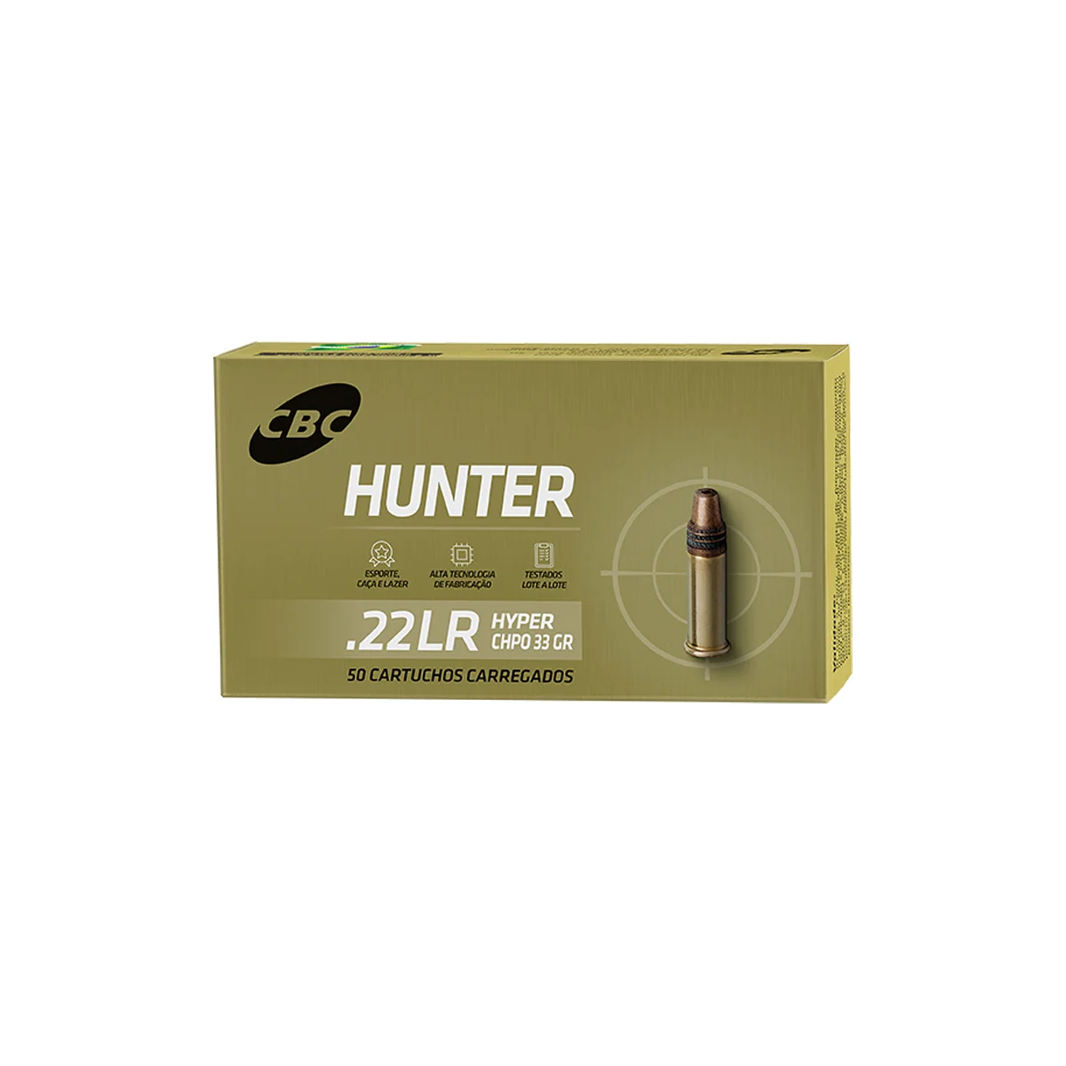 Munição CBC .22 LR CHPO Hyper 33gr — foto 2