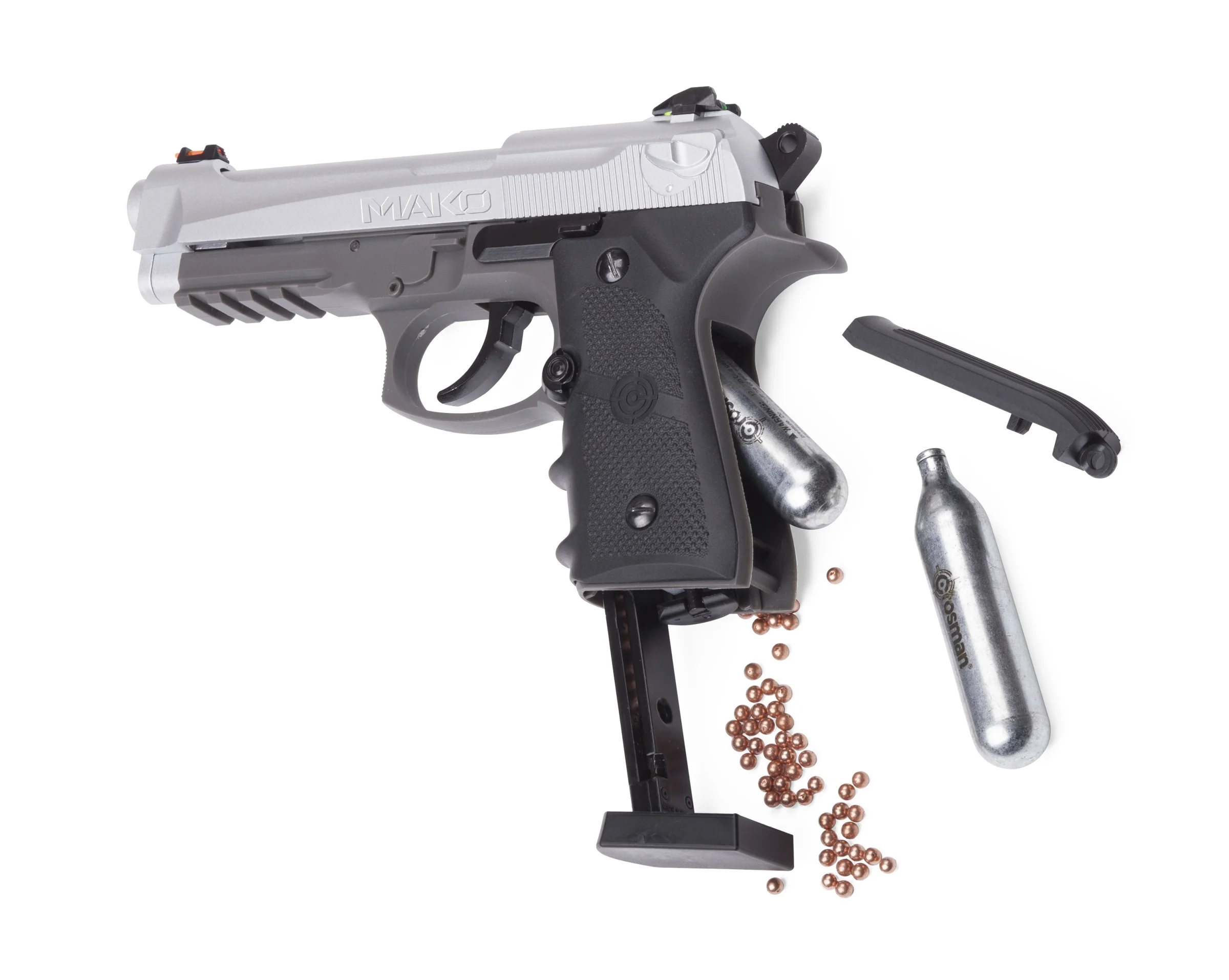 PISTOLA CROSMAN CM9B MAKO FULL AUTO CO2 4.5MM — foto 2