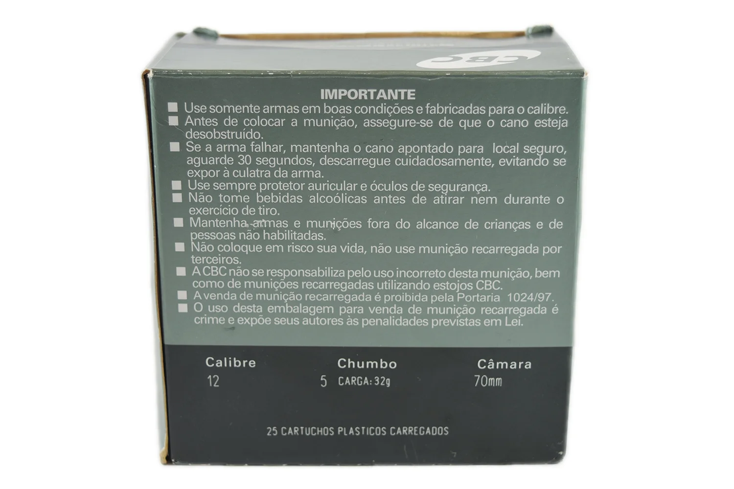 MUNIÇÃO CBC CAL. 12 32G CHUMBO 5 — foto 3