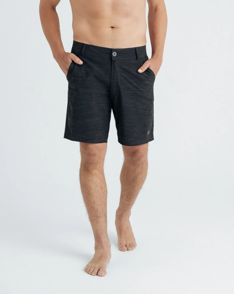 Bermuda Boardwalk Stoked Masculina - Preta