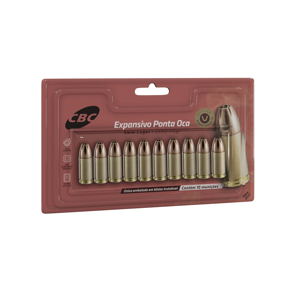 Munição CBC 9mm EXPO 115gr — foto 2