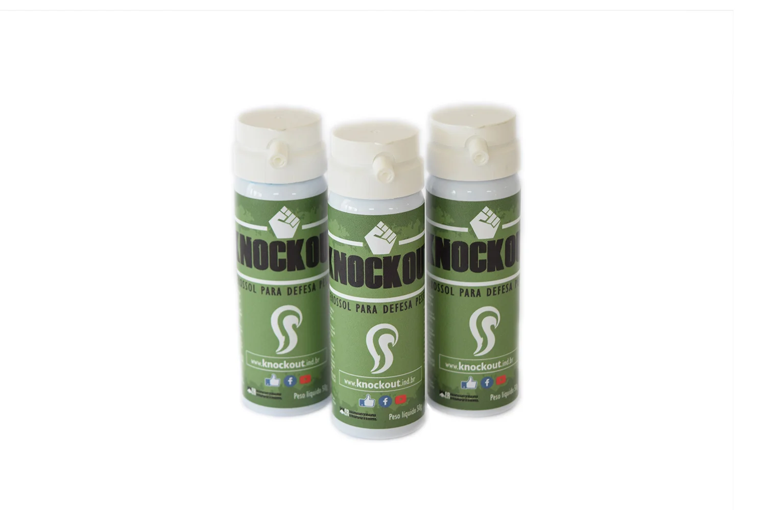 SPRAY PARA DEFESA PESSOAL KNOCKOUT REPUG 50G — foto 2