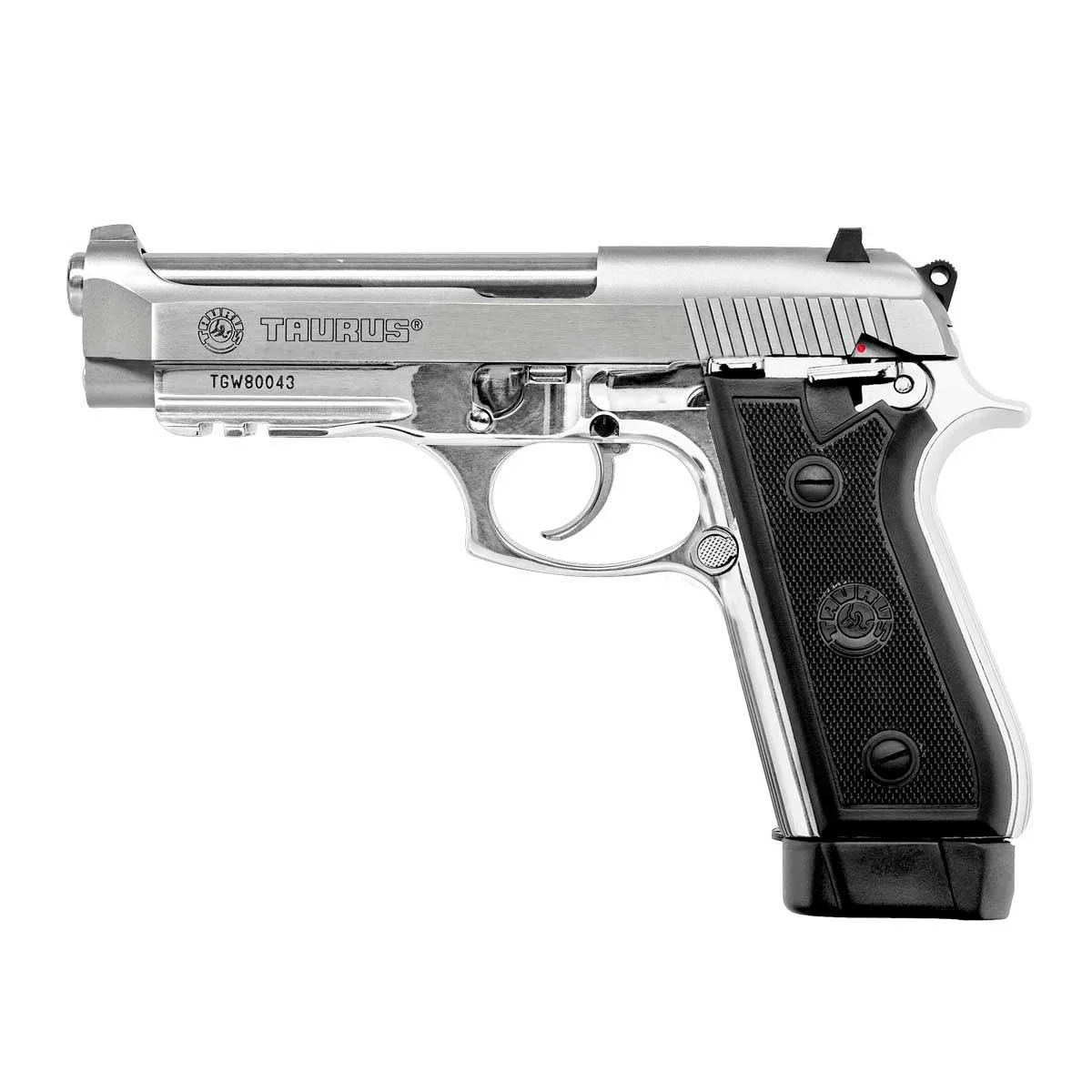 PISTOLA TAURUS PT59S CAL .380 AUTO 19+1 C ZARELHO - INOX — foto 2