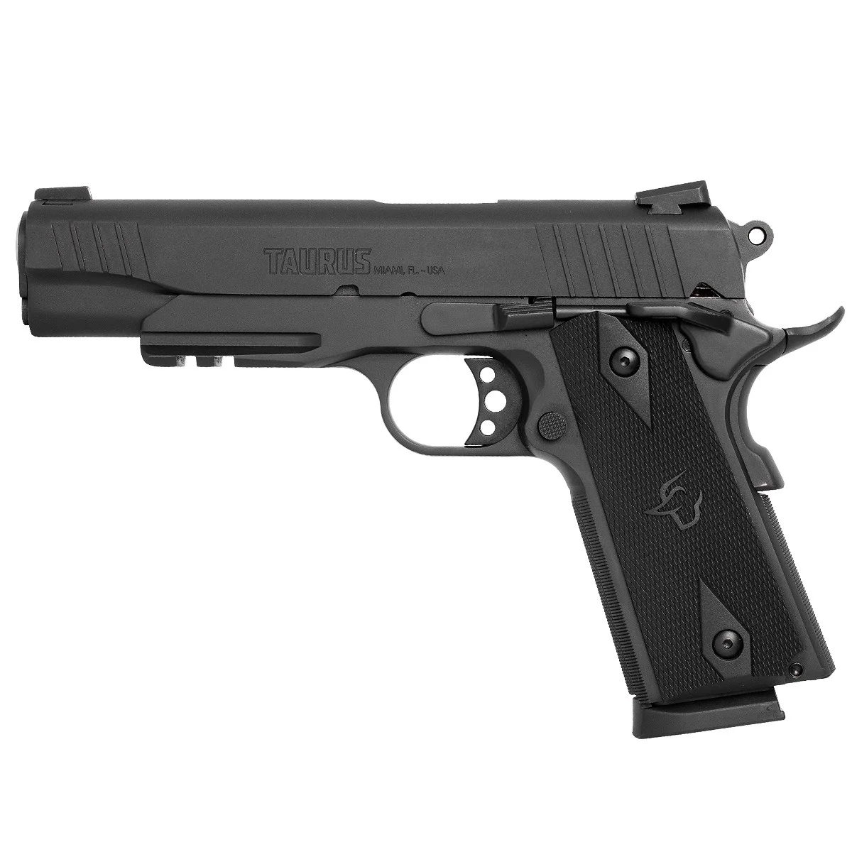 TAURUS .45ACP PT1911 8 TIROS CANO 5 CAFO TÁTICA — foto 2