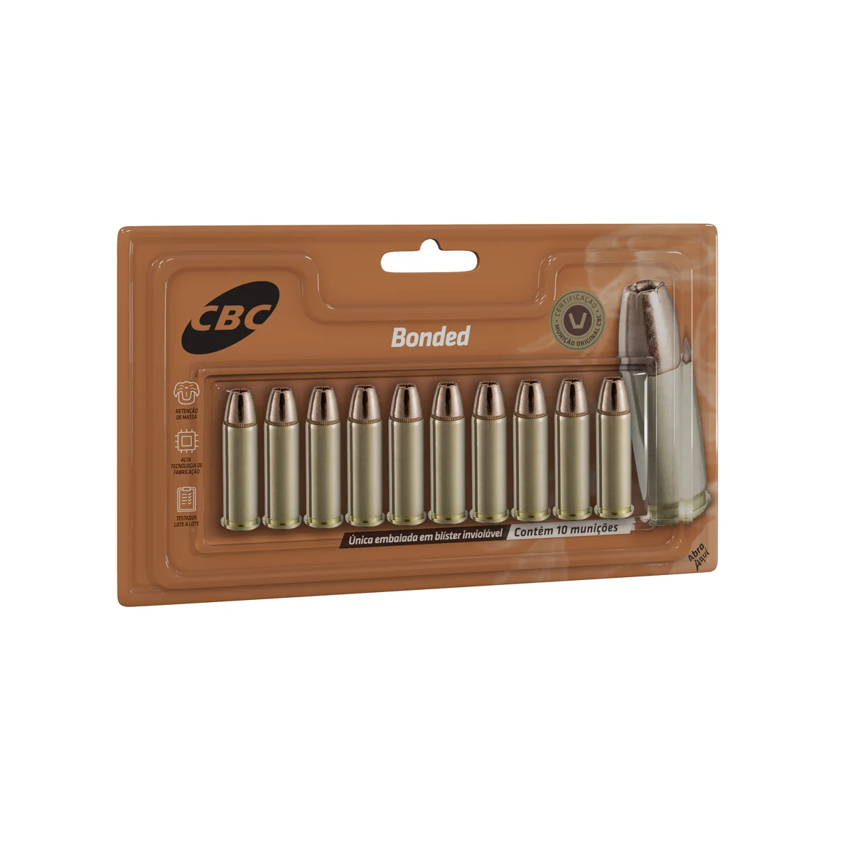 Munição CBC .38 SPL Bonded EXPO +P+ 124gr — foto 2